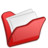 文件夹红mydocuments Folder red mydocuments